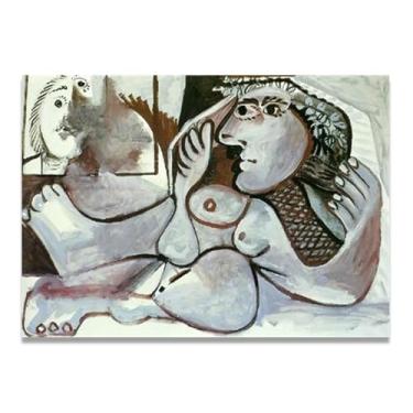 Imagem de Vestindo uma coroa de flores murais de Diego Rivera – arte do realismo socialista mexicano, muralista do século 728, coleção clássica do museu de Nova York para decoração de casa 40 x 56 cm