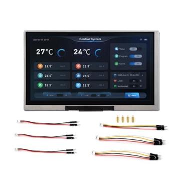 Imagem de Placa de desenvolvimento de tela ESP32-S3 de 7 polegadas, ESP32 com tela, 1024 × 600, processador LX7 dual-core de 32 bits, até 240 MHz, suporta WiFi e Bluetooth, com antena integrada, várias