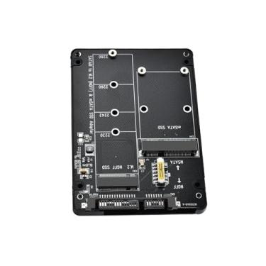 Imagem de Substituição MSATA/M.2 NGFF para SATA III Adaptador Conversor SSD 2,5 polegadas Compartimento de disco rígido