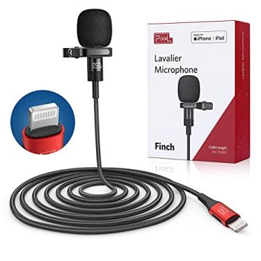 Imagem de Pixel Microfone Lavalier para iPhone (certificado Apple MFi) | Microfone de lapela para iPhone para gravação de vídeo, transmissão ao vivo, vlogging | Microfone com clipe para iPhone compatível com todos os dispositivos Lightning (3 m)