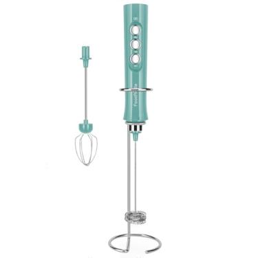 Imagem de FoodVille Fabricante De Espuma Portátil Para Espuma De Leite Recarregável Mf02 Com Batedor De Aço Inoxidável Para Cappuccino, Café Com Leite, Café À Prova De Balas, Dieta Keto, Proteína Em Pó, Matcha