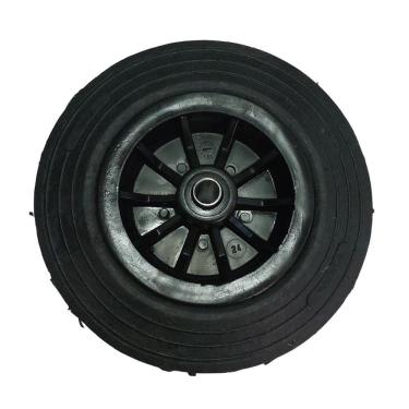 Imagem de Roda Borracha Maciça Carrinhos E Container Plastico R 82 Pmn