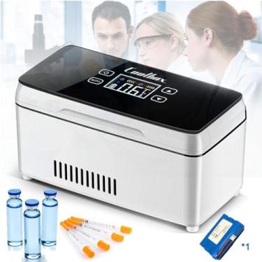 Imagem de Geladeira Portátil Isuli Ad Medicatio, Display Led, Geladeira Medicie, Droga Reefer 2-8 °c Para Carro De Viagem, Geladeira Medicie, Bateria Trabalhando 8 Horas, Singlebattery