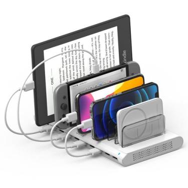 Imagem de Estação de carregamento Unitek Carregador USB de 10 portas para vários