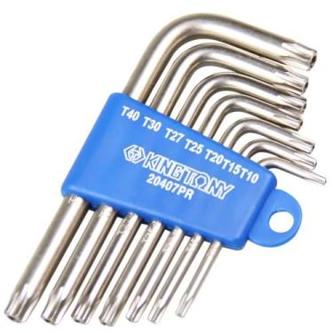 Imagem de Jogo de Chaves L Perfil Tork Guia - 07 Peças Kingtony