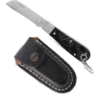 Imagem de Canivete Aço Inox com Cabo Acrílico Acompanha Bainha CIMO