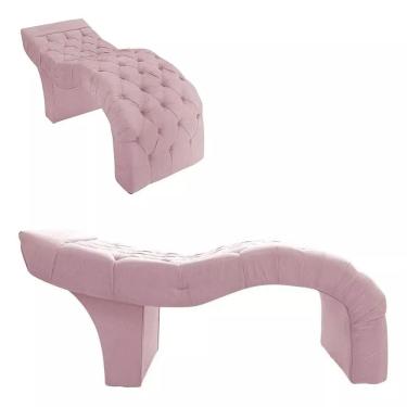 Imagem de Maca Estetica Rosa Profissional Premium Suede - Santo Box FR