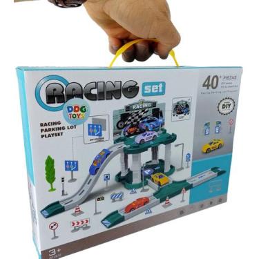 Imagem de Pista Garagem Rampa Auto Center Carros 40 Peças 2 Carrinhos - DDG toys