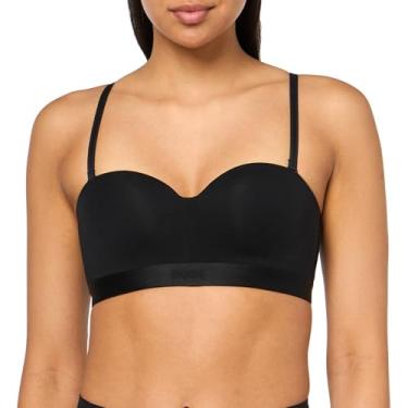 Imagem de BOSS Sutiã push-up feminino Bea Jersey Mix, Preto icônico, (34) 34D