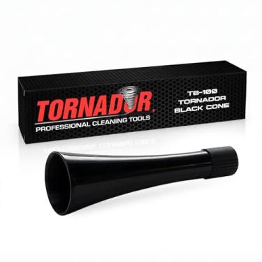 Imagem de Tornador Cone de substituição preto TB-100 para Z-020 | Peça genuína de fábrica | Construção de plástico durável | Baixo desgaste e manutenção | Baixo consumo de ar | para limpeza de superfícies