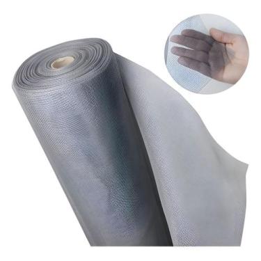 Imagem de Rolo De Tela Mosquiteira Cinza Polietileno 1,50m X 10 Metros - LAHUMAN