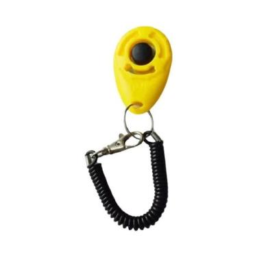 Imagem de Clicker De Treinamento Para Cães Com Pulseira Ajustável, Som Plástico,