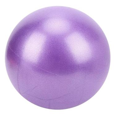 Imagem de Chiffonade Bola de exercício antiderrapante de 25 cm para ioga e pilates - pequena bola de estabilidade para treinamento de força central, academia em casa, exercícios de equilíbrio (roxa)
