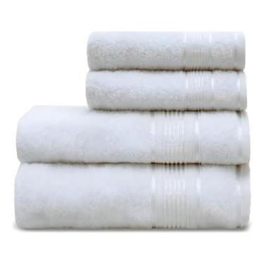 Imagem de Kit Jogo Toalha De Banho 4 Pçs Incluindo 2 Banho E 2 Rosto - Appel