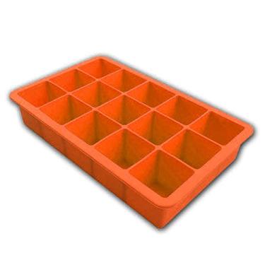 Imagem de Bandeja de Cubos Gelo Silicone Grau Alimentar 15 Grelhas Flexível Resistente a Altas Baixas Temperaturas Sem Vazamentos Remoção Fácil Multiuso para Cu