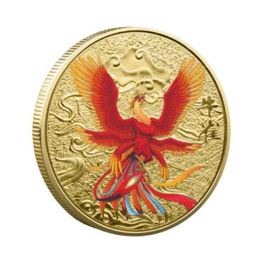 Imagem de Moedas Comemorativas De Tai Chi Dragão Tigre Suzaku, Bestas Míticas Ch