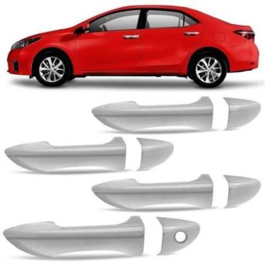 Imagem de Aplique Cromado Maçaneta Toyota Corolla 2015 à 2019 4 Portas