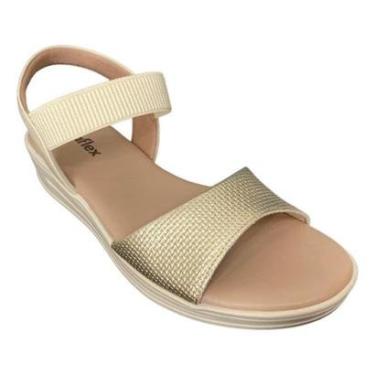 Imagem de Sandália Feminina Anabela Usaflex Calce Fácil Conforto-Feminino