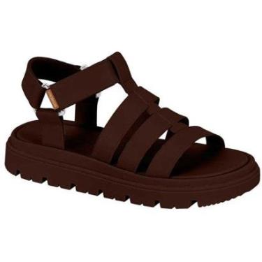 Imagem de Sandália Feminina Papete Chocolate Moleca 5504.109-Feminino