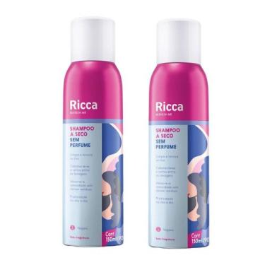 Imagem de Kit 2 Shampoos a Seco Neutro Sem Perfume Antioleosidade Ricca 150ml