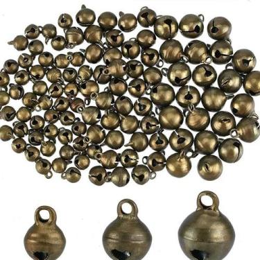Imagem de Mini Sino De Bronze Vintage 100 Peças, Sino Elíptico De Latão Antigo P