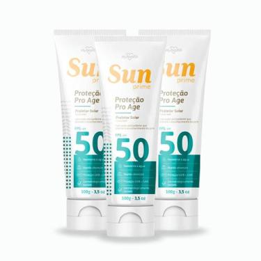 Imagem de Kit 3 Protetor Solar 100g Fps50 Sun Prime Loção Corporal - My Health