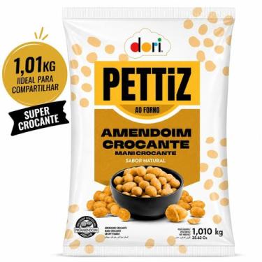 Imagem de AMENDOIM DORI 1,01kg PETTIZ CROCANTE SALGADO TRADICIONAL