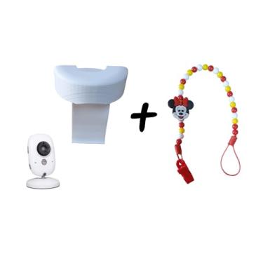 Imagem de Suporte adaptador de berço babá Eletrônica TakTark + Prendedor de chupeta Minnie