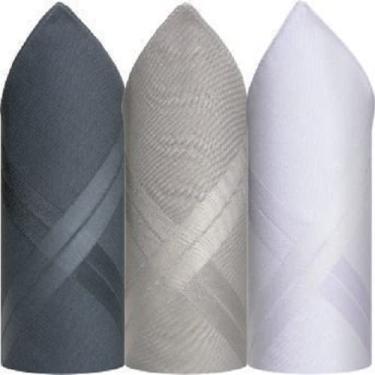 Imagem de Caixa Com 3 Unidades Lenços Presidente Azul