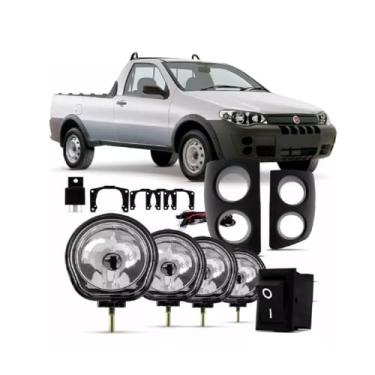 Imagem de Kit Farol De Milha Strada Adventure 2005 2006 2007 2008