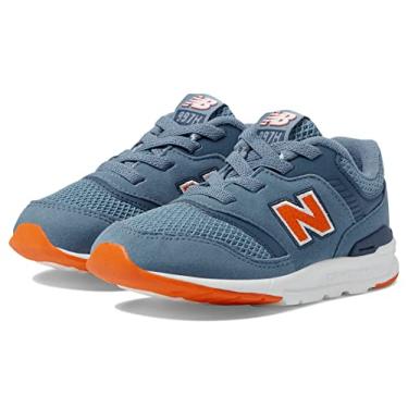 Imagem de New Balance Tênis infantil com cadarço 997H V1, Cinza ártico/papoula, 3 Infant