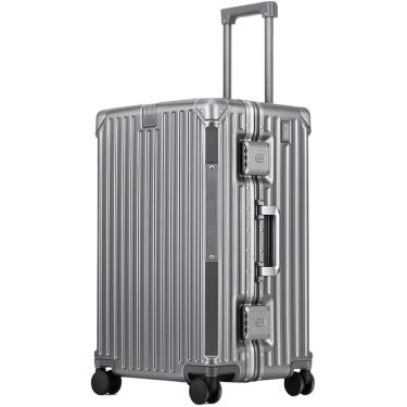 Imagem de Mala de viagem esportiva, caixa de senha de grande capacidade, pode ser verificada no exterior, bagagem simples com zíper, e, 28 polegadas