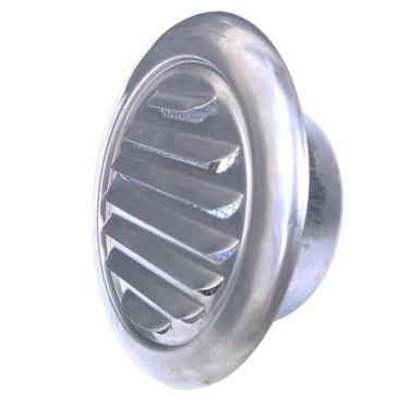 Imagem de Grade ventilação verneziana inox saída exaustão ar duto 10cm - Brazan 
