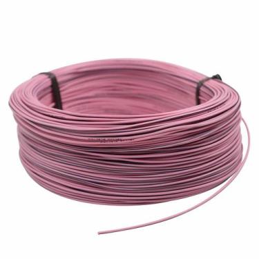 Imagem de 100m Cabo Flex. Automotivo 0.50mm Rosa e Preto - Cód.9259 - ASLLAN ELE