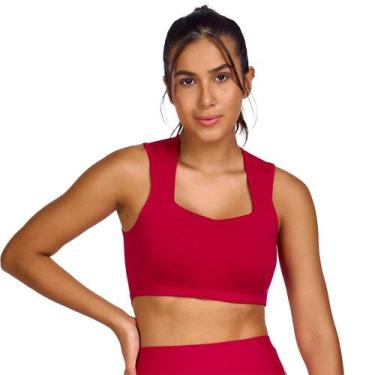 Imagem de Top Alto Giro Luar Feminino, Rosa escuro, M