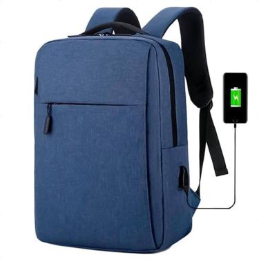 Imagem de Mochila Executiva Impermeável Notebook 15.6 Azul