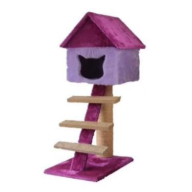 Imagem de Arranhador Casinha Com Escada - Akara Do Gato