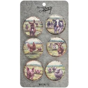 Imagem de Primitives by Kathy Conjunto de ímãs Farm Friends