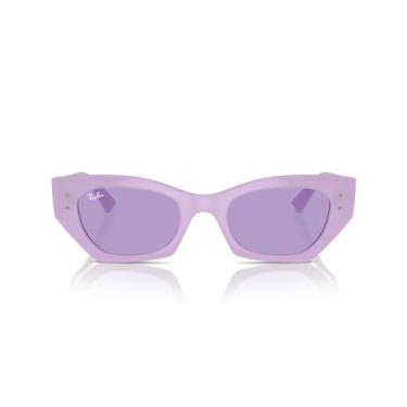 Imagem de Ray-Ban Óculos de sol borboleta Zena Low Bridge Fit Rb4430f, Lilás/Violeta, 52 mm