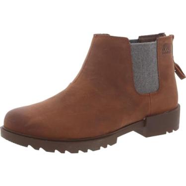 Imagem de Sorel Emelie™ II Chelsea Heel Zip Dark Amber/Tobacco 8 B (M)