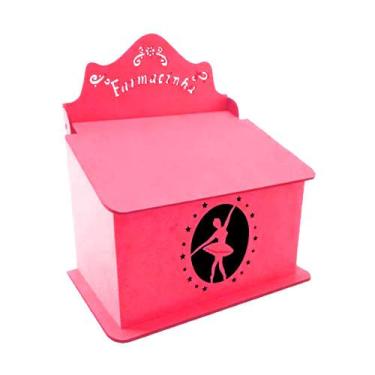 Imagem de Caixa Farmacinha Bau Bailarina Mdf Madeira Pintado - ATACADÃO DO ARTES