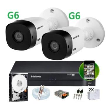 Imagem de Kit Intelbras 2 Cam G4 Dvr 4 Mhdx Full hd Multihd H.265 Hd