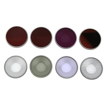Imagem de Filtros de Efeitos KIMISS, Filtro de Lente de Câmera de Drone de 8 Unidades para Action3 Filtro de Raia Azul CPL ND8 ND16 ND32 ND64 STAR Filtro Antipoluição Luminosa