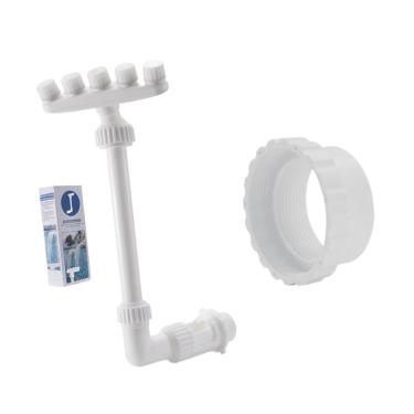 Imagem de Generic Spray de tinta da cachoeira da piscina, aspersor de cachoeira ajustável 360 girando para o verão, Adaptador de Dupla Camada