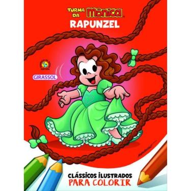 Imagem de Turma Da Mônica Clássicos Ilustrados Para Colorir Rapunzel - Vol. 14
