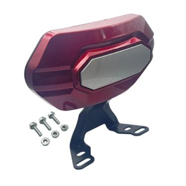 Imagem de YIJU Suporte para bicicleta elétrica, instalação prática, componentes de encosto Sissy Bar, Vermelho, Tamanho real