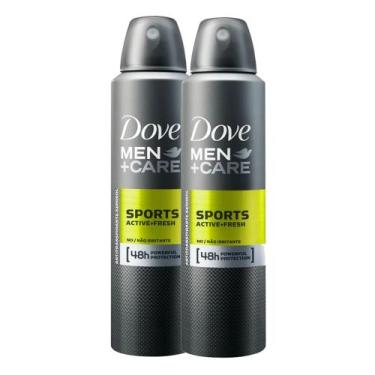 Imagem de Kit 2 Desodorante Dove Men + Care Sports Active+Fresh Aerosol Antitran