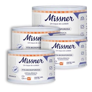 Imagem de Fita Cirúrgica Micropore Hipoalérgica Branca 2,5cmX10m - 4 UNIDADES