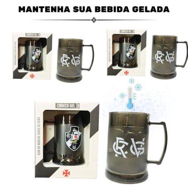 Imagem de Kit 4Un Caneca Copo Gel 300Ml Isolante Térmico Chopp Cerveja