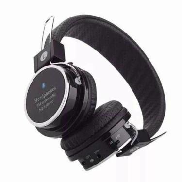 Imagem de Fone de ouvido Headphone Bluetooth Micro Sd Mp3 Rádio Fm Player B05 Preto